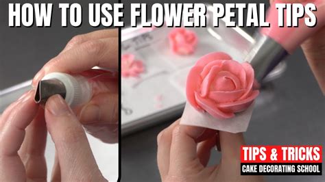 How To Use Flower Petal Tips Cake Decorating For Beginners Youtube