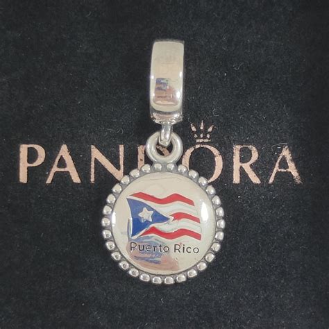 Pandora Puerto Rico Flag Dangle Charm Exclusive Pendant S Ale