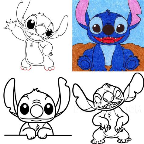 15 Easy Stitch Drawing Ideas - How to Draw Stitch