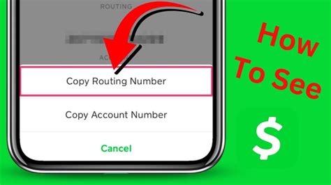 How To See Cash App Routing Number Cash App Account Number Youtube