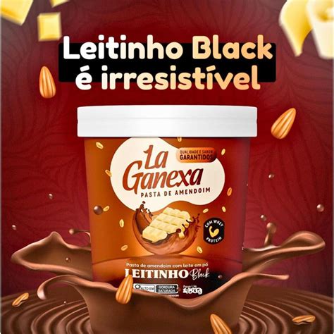 Pasta De Amendoim Integral 450g Leitinho Black C Whey Protein La