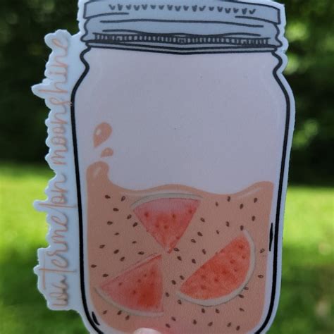 Watermelon Moonshine Bottle Etsy