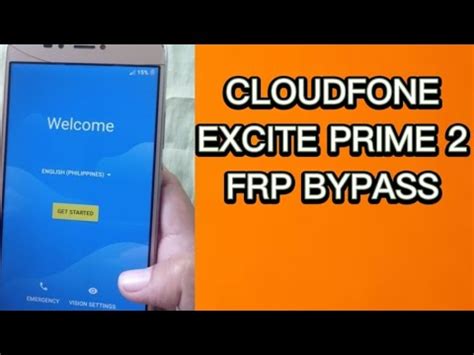 Cloudfone Excite Prime 2 Frp Bypass YouTube