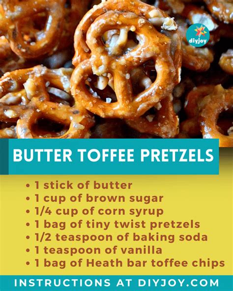 Easy Butter Toffee Pretzels