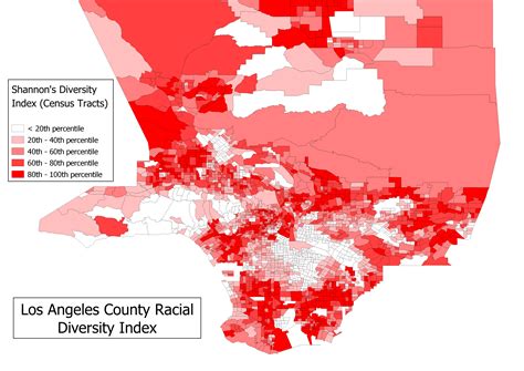 Map of Los Angeles Racial Diversity : r/LosAngeles