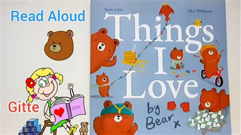 Things I Love Book By Susie Linn Read Aloud Story Time By