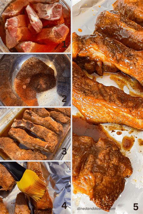 Tender Oven Baked Spicy Bbq Boneless Pork Ribs Recipe Dined And Dashed