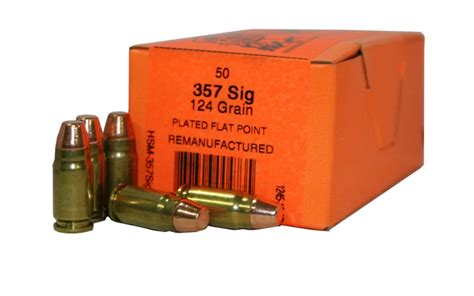 Hsm 357 Magnum Ammunition Hsm 357 1 8n 80 Grain Round Nose Flat Point