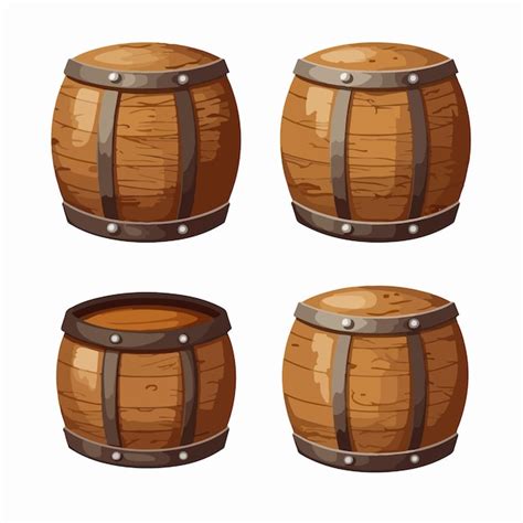 Premium Vector Detailed Wooden Barrel Texture