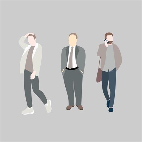 minimalist people vector art icons  graphics