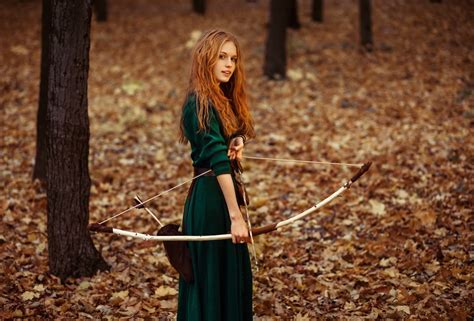 Women Archers Redhead Long Hair Merida Wallpaper Coolwallpapersme