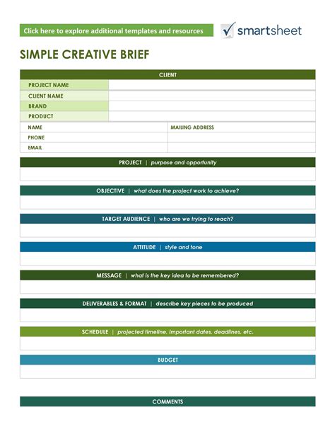 50 Useful Design Brief Templates Free Creative Brief Templatelab