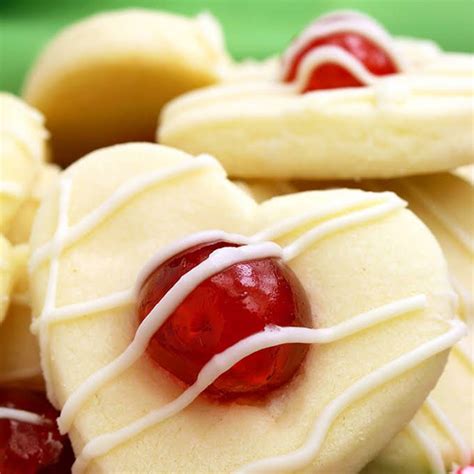 Christmas Maraschino Cherry Shortbread Cookies Recipe Yummly Recipe