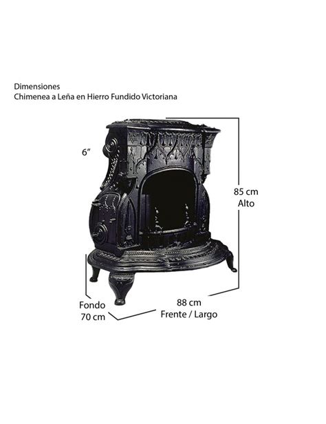 Chimenea A Le A En Hierro Fundido Victoriana