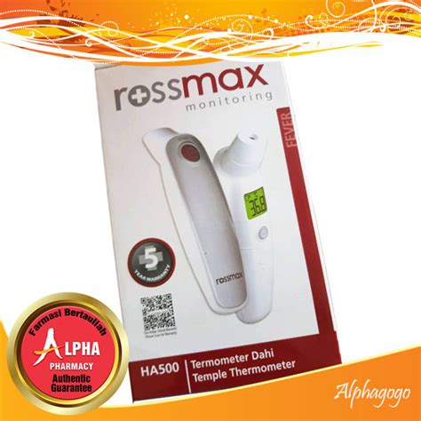 Rossmax Monitoring Temple Thermometer HA500 5 Year Warranty Lazada