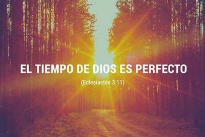 Los Tiempos De Dios Son Perfectos Vers Culo De La Biblia La Luz De