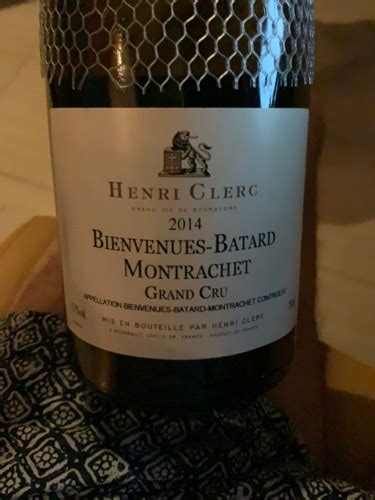 2014 Henri Clerc Bienvenues Bâtard Montrachet Grand Cru Vivino US