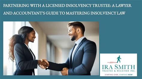 Partnering With A Licensed Insolvency Trustee A Lawyer And Accountant