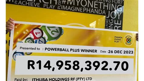 R30 Ticket Scores Unemployed Winner R14 Million Powerball Plus Jackpot