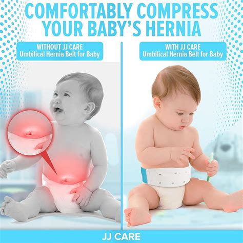 JJ Care Umbilical Hernia Belt for Newborns | Breathable Baby Belly