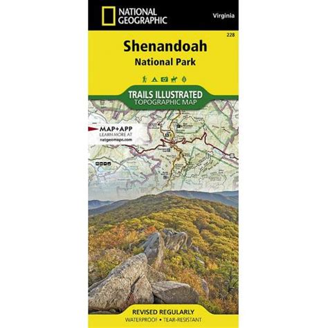 National Geographic - Shenandoah National Park - Trails Illustrated ...