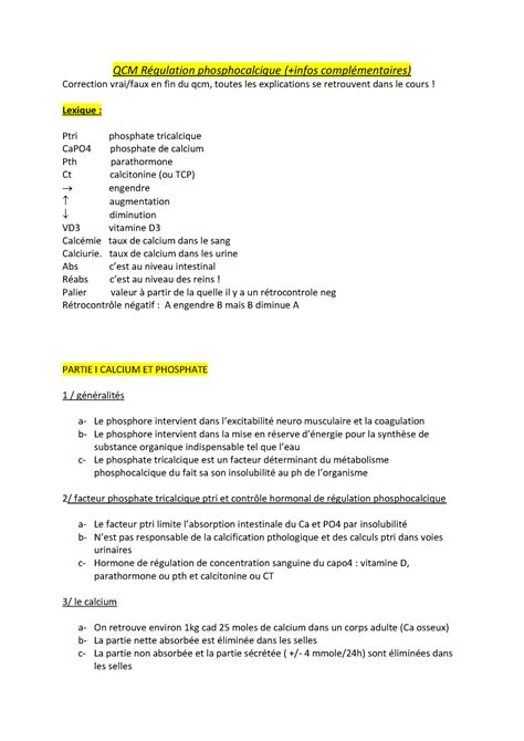 Qcm R Gulation Phosphocalcique Warning Tt Undefined Function