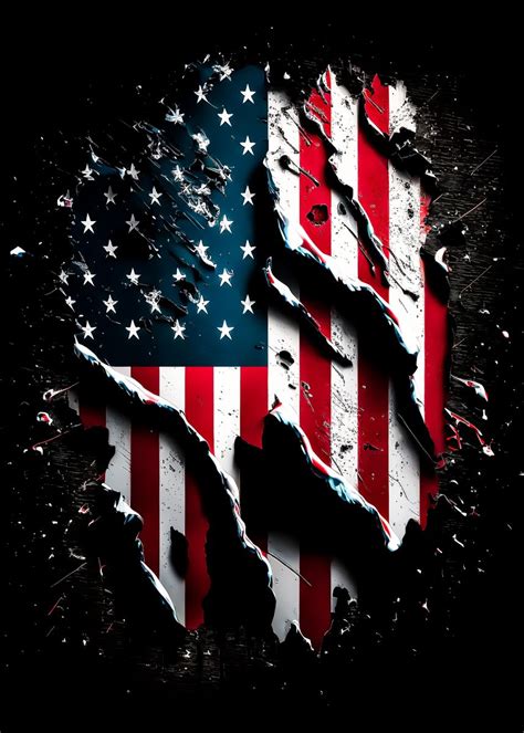 American Flag Poster By Alycepreston Displate