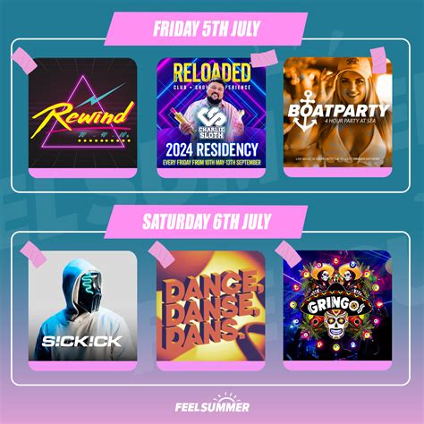 Magaluf Events Happening This Week 1st July 7th July 2024 Summer