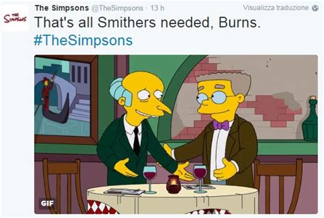 Smithers l assistente di Mr Burns dei Simpson fa coming out è gay B Lab Live