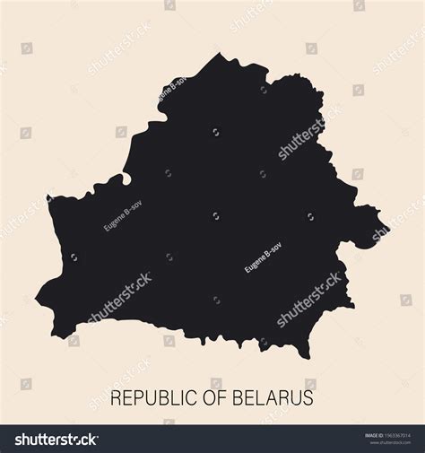 Highly Detailed Belarus Map Borders Isolated Stock Vector (Royalty Free ...