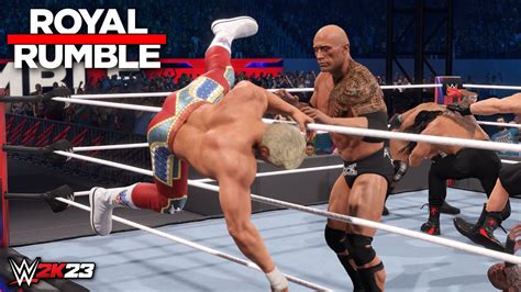 SIMULÉ el Royal Rumble Masculino 2024 en WWE 2K23 y dio a ESTE GANADOR