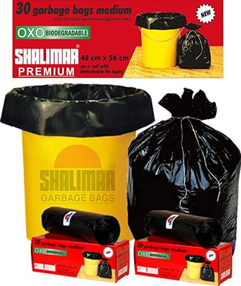 Shalimar Premium OXO Biodegradable Garbage Bags Medium Size 48 Cm X