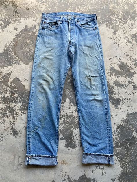 Very Rare Vintage Levi's 501 Small e 80s Redline Distress Rusty Faded ...