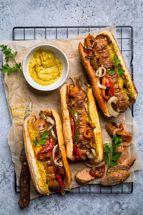 Vegan Sausage And Peppers Sandwich Make It Dairy Free