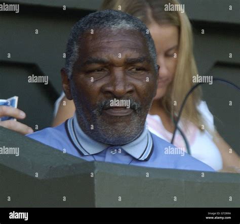 Richard Williams Watches His Daughter The Defending Champion Serena