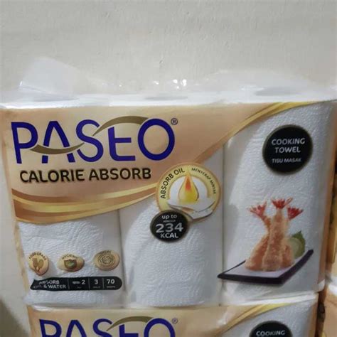 Paseo Tisu Dapur Calorie Absorb Isi Roll Cocok Untuk Dapur Lazada