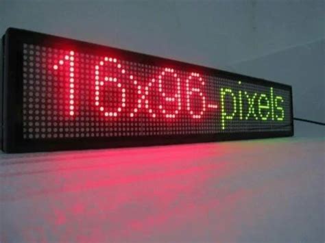 Power Consumption 15 W Wall Mounted Running LED Display Board Input