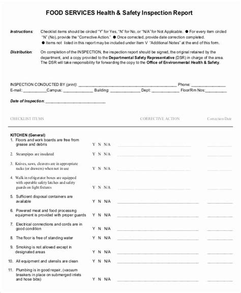 Electrical Inspection Report Sample