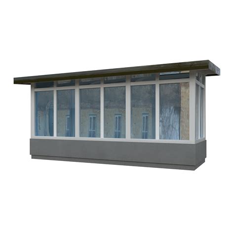 Bus Stop Usa Low Poly 3d Model Turbosquid 1908818