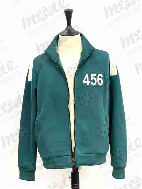 Squid Game Green Tracksuit Movie Leather Jackets