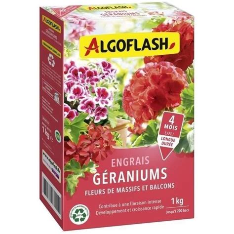 Engrais G Raniums Fleurs De Massifs Et Balcons Algoflash Naturasol