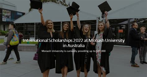 International Scholarships 2022 At Monash University In Australia