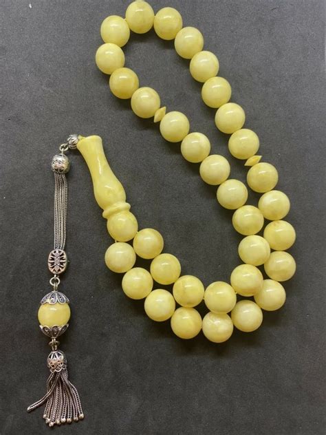 Prayer Bead Rosary Baltic Amber Authentic Misbaha Mar 26 2022 Pochern