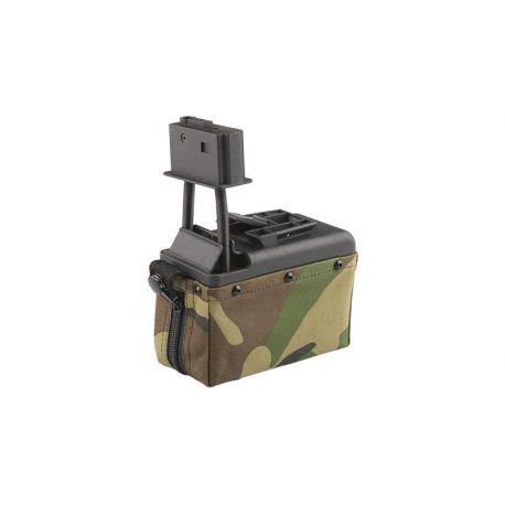 A K Mini Ammo Box M249 1500 Billes Woodland