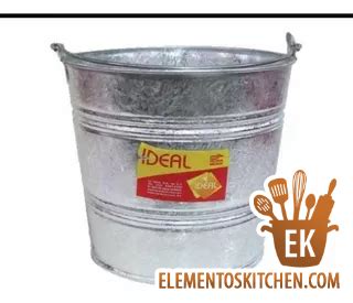 50 Cubeta De Lámina Galvanizada Ideal 10 8 Litros Elementos Kitchen