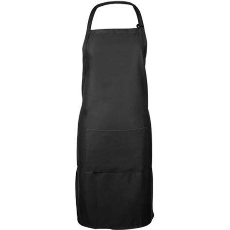 Mercer Culinary M61110bk Genesis® Black Customizable Poly Cotton Bib