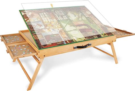 Lot De Tables De Puzzle Portables Avec Pieds Planche Puzzle