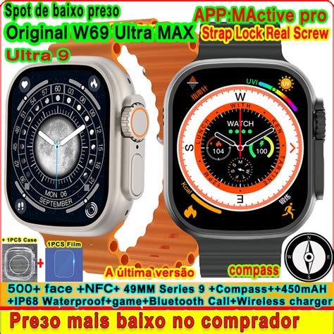 Original W Ultra Max Smart Watch Mm Ultra Series Compass Gps