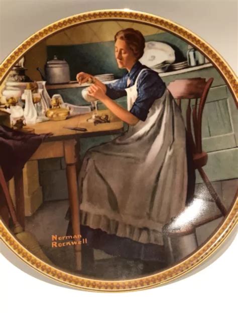 Norman Rockwell Working In The Kitchen For Sale Picclick Uk