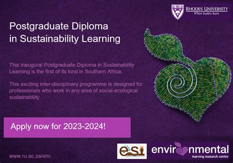 Inaugural Postgraduate Diploma In Sustainability Learning Offered At